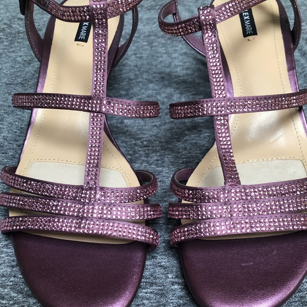 Gorgeous Light Purple Rhinestone Heels